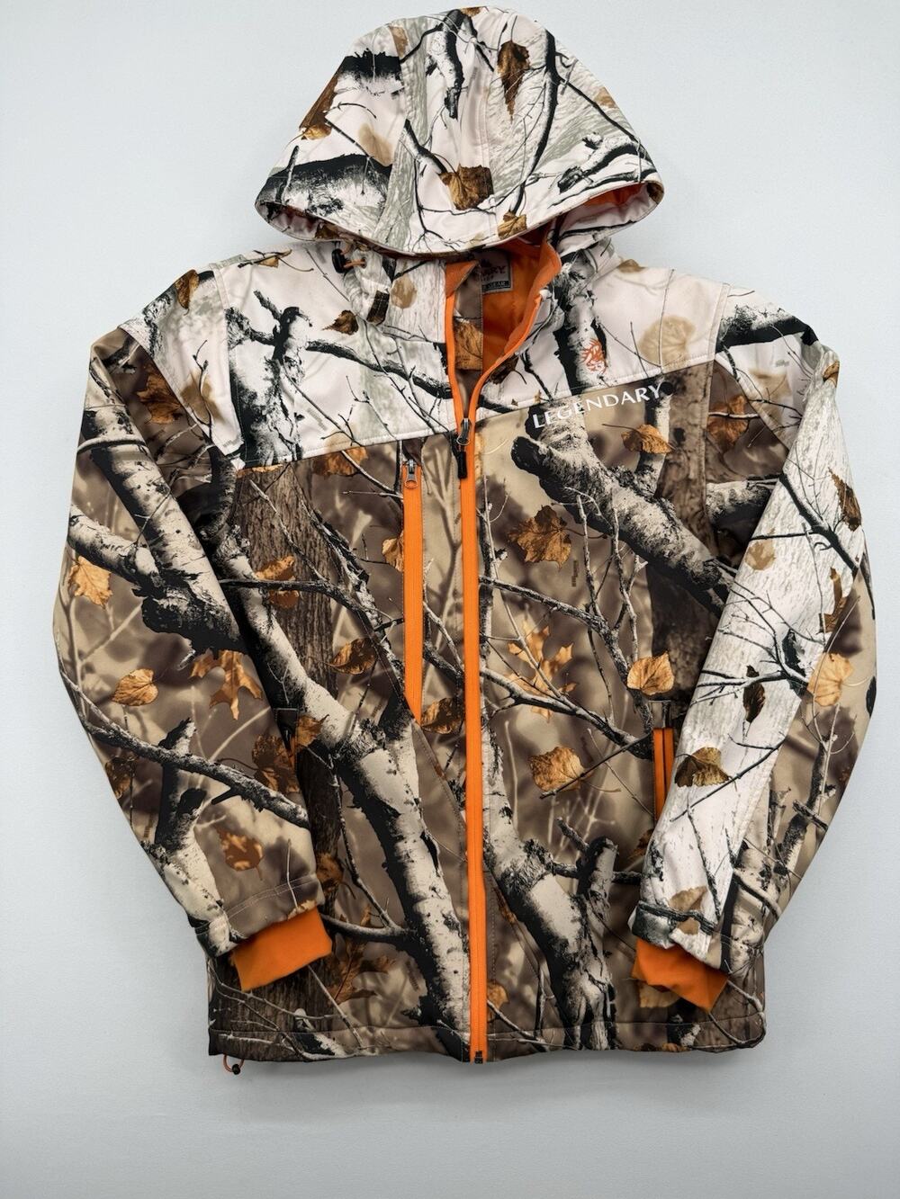 Mens Large Tall Legendary Whitetails Huntguard Camo Jacket Sz Small